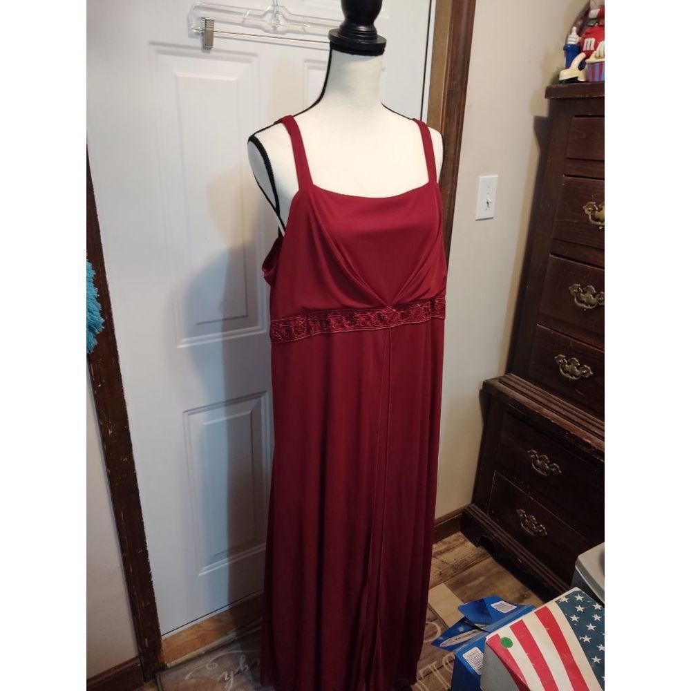 California Concepts Burgundy Dress‎ Women's Size 26